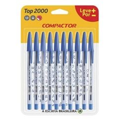 CANETA COMPACT TOP 2000 10P AZ 001 (210)