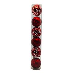 BOLA NATAL MISTA ARAB 3D 8CM C/6 VM KX0951
