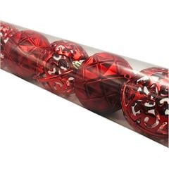 BOLA NATAL MISTA ARAB 3D 8CM C/6 VM KX0951