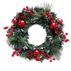 GUIRLANDA NEVADA PINHA/AZEVINHOS VM OMG0978