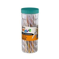CANETA BAZZE WAVE 1.0 24P OU/PR 901415