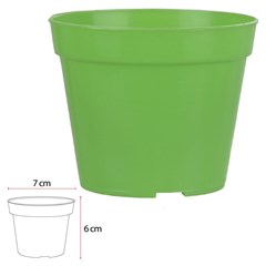 VASO PLAST POTE 6X7 VD 52472