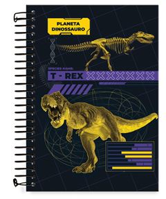 Caderno 1/4 Planeta Dino 80f 0331001