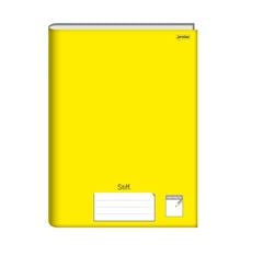 Caderno 1/4 Brochura Capa Dura Stiff 48 Folhas Amarelo