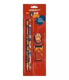 Kit Lápis de Cor Leo&leo Pets 4 Peças