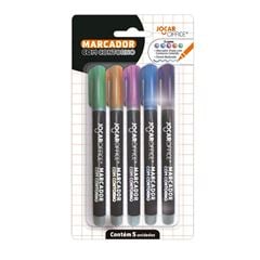 Marcador com Conturno Jocar 5 Cores