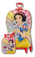 MALA C/CAR+LANCH PRINCESA BCA NEVE 3855LM23