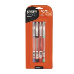 Caneta Jocar Mega 0.7 4 Cores