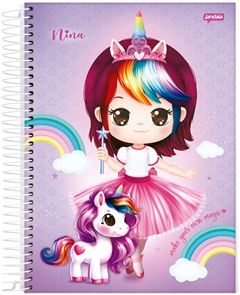 CADERNO CD UNIV NINA 12X1 192F 74872-77
