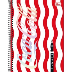 CADERNO CD COCA COLA 10X1 160F 349861