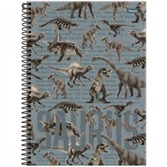 CADERNO CD SAUROS 10X1 160F 6466