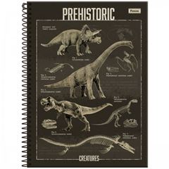 CADERNO CD SAUROS 10X1 160F 6466