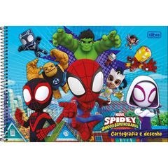 CADERNO CARTOG SPIDEY 80F 349666