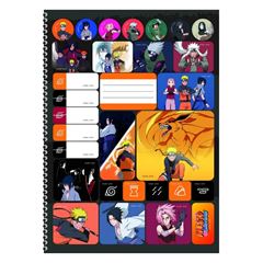 CADERNO CD NARUTO 1X1 80F 10281