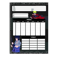 CADERNO CD NARUTO 1X1 80F 10281