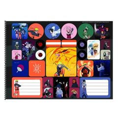 Caderno Cd Cart Esp Naruto 60f 10369