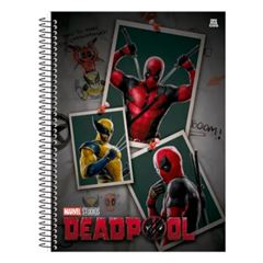 Caderno Cd Deadpool 1x1 80f 10288