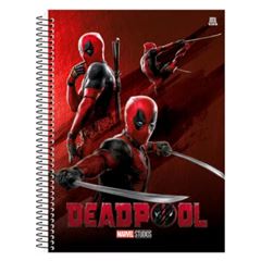 Caderno Cd Deadpool 1x1 80f 10288