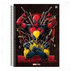 Caderno Cd Deadpool 1x1 80f 10288