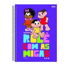 Caderno Universitário Capa Dura 160 folhas - 10 Matérias Turma da Mônica