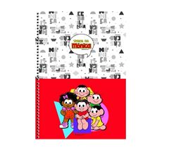 Caderno Universitário Capa Dura 160 folhas - 10 Matérias Turma da Mônica