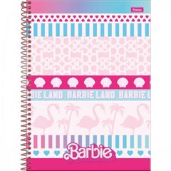 Caderno Capa Dura 1X1 80 Folhas - Barbie Teen