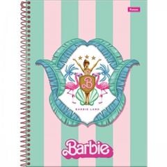 Caderno Capa Dura 1X1 80 Folhas - Barbie Teen