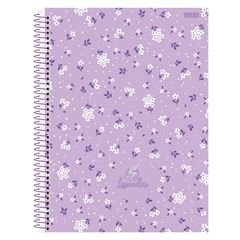 CADERNO CD LAVENDER 1X1 80F 10240
