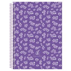 CADERNO CD LAVENDER 1X1 80F 10240