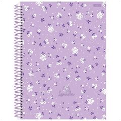 CADERNO CD LAVENDER 10X1 160F 10241
