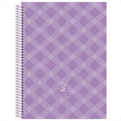 CADERNO CD LAVENDER 10X1 160F 10241