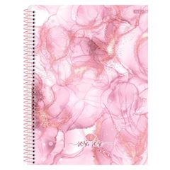 CADERNO CD ROSA ROSE 1X1 80F 10225