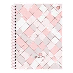 CADERNO CD ROSA ROSE 10X1 160F 10226