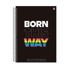 CADERNO CD LOVE WINS 1X1 80F 10228