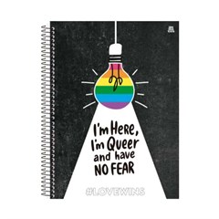 CADERNO CD LOVE WINS 1X1 80F 10228