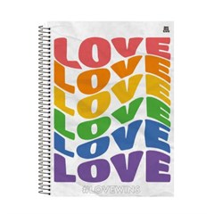 CADERNO CD LOVE WINS 1X1 80F 10228
