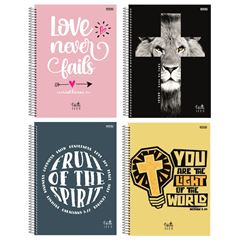 CADERNO CD CRISTO 10X1 160F 10171