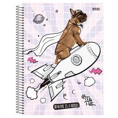 CADERNO CD MY PETS 15X1 240F 10190