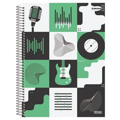Caderno Cd Kbom Masc 15x1 300f 10154