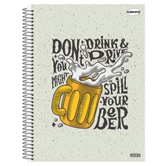 Caderno Cd Kbom Masc 15x1 300f 10154