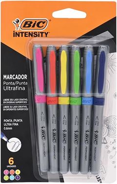Caneta Bic Ult Fine Fash 6p 522211