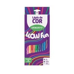 Lápis de Cor Wow 12 Cores Redondo Leo&leo