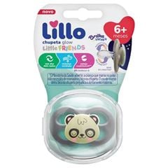 Chupeta Little Friends Glow Simetrica Silico