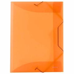 PASTA ABA C/ELASTIC A4 02 NEON LARANJ 1295