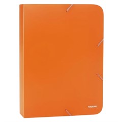 PASTA ABA C/ELASTIC A4 40 NEON LARANJ 1303