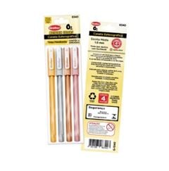 Caneta Esferográfica Goller Metalic Colors 4 Unidades