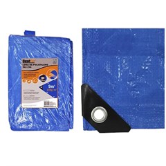 Lona Plast Azul 3mx3m Bfh1886