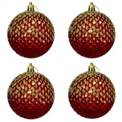 BOLA NAT DECOR GLITT 4P HT0839