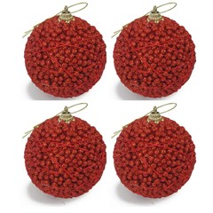 BOLA NAT GLITT 8CM C/4 VM HT0849