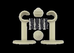 VARAO CORTINA PRATIKO 2,5M 28MM PALHA PRO5PK25